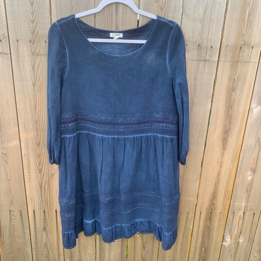 Boho Blue Tunic Dress